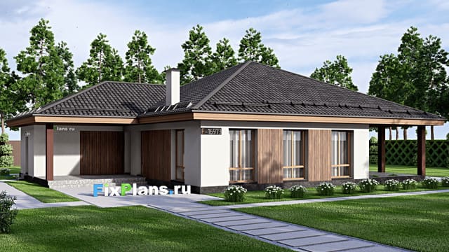 Одноэтажный дом F-16973
