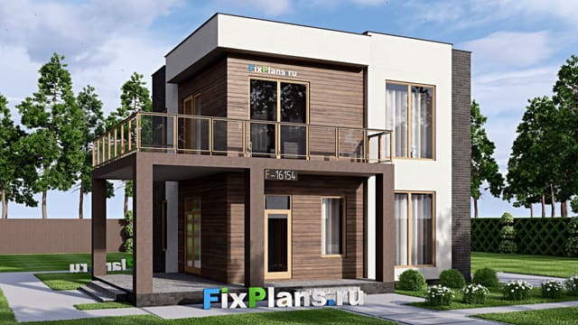 Двухэтажный дом F-16154